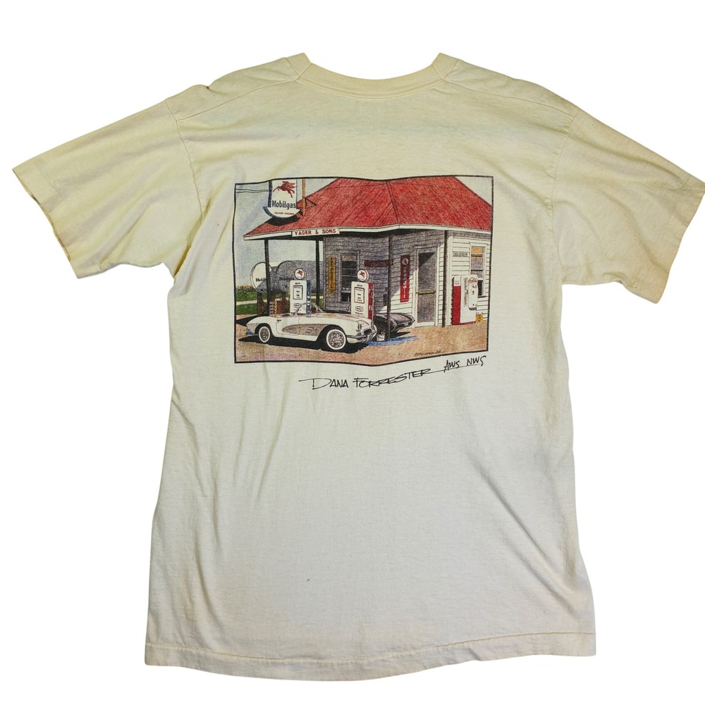 Vintage 1995 Corvette SINGLE STITCH Funfest Fruit of the Loom T Shirt L USA